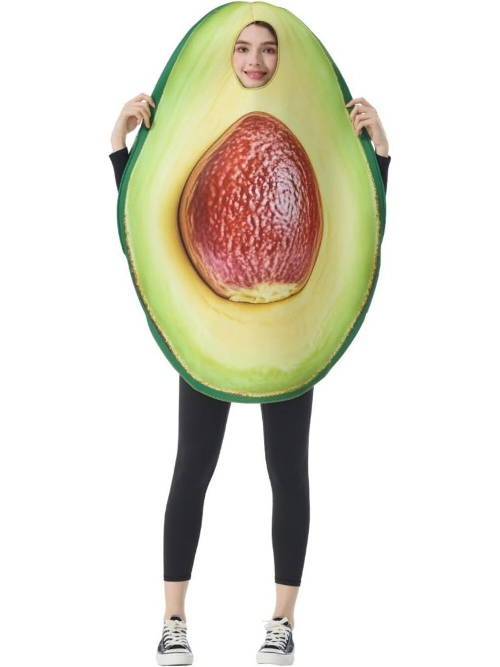 Funny Avocado Costume for Adults | Food Cosplay Outfit for Halloween Party, One